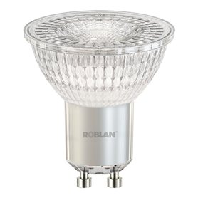 Bombilla Led Cristal GU10 4.3w 36º 50mm  ROBLAN DICRO04B36 6.500k
