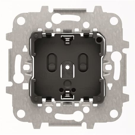 Base de enchufe bipolar Schuko sin garras con piloto de control NIESSEN 8188.8 serie SKY