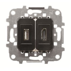 Toma conexion 1 HDMI con cable + 1 USB NIESSEN 8155.68 serie SKY