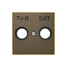 Tapa para toma TV Niessen 8550.1 OE serie Sky Oro Envejecido