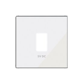 Tapa para cargador USB Niessen 8585.2 CB serie Sky Cristal Blanco