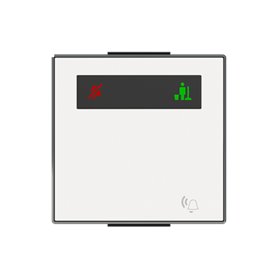 Tapa blanca señalizador Pase-Espere con pilotos NIESSEN 8580.4 BL serie SKY