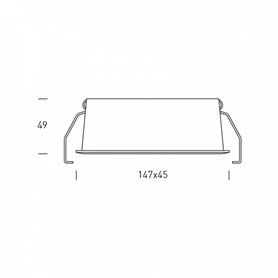 Empotrable Led de techo ITALY 10 HOFFLIGHTS 1.1020.0112 blanco 3000K