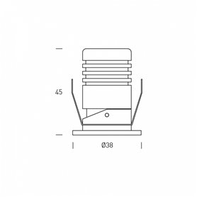 Empotrable LED de techo LUXEMBOURG 3 HOFFLIGHTS 1.1050.0112 blanco 3K
