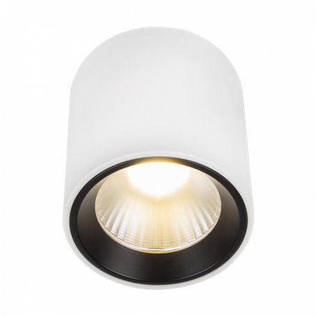 Downlight LED superficie NEPAL 7 round HOFFLIGHTS 1.2000.1112 blanco/negro