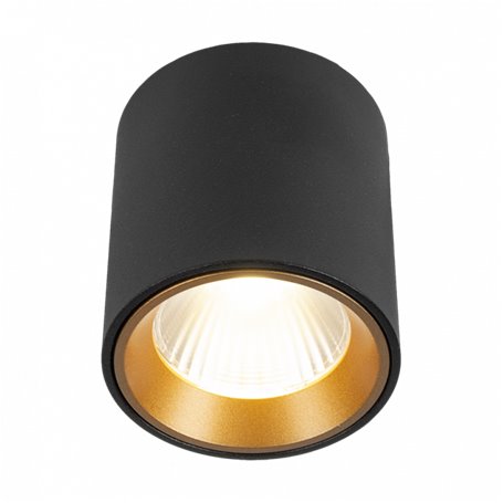 Downlight LED superficie NEPAL 7 round HOFFLIGHTS 1.2000.1212 negro/oro