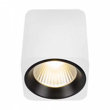 Downlight LED superficie NEPAL 7 square HOFFLIGHTS 1.2001.1112 blanco/negro