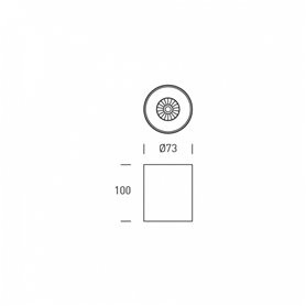 Downlight LED superficie NEPAL 12 HOFFLIGHTS 1.2002.1212 negro