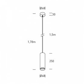 Lampara colgante techo BOGOTA HOFFLIGHTS 1.2022.1290 negro