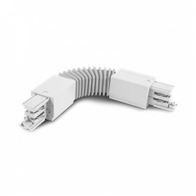 Union flexible para carril 3F ON-OFF HOFFLIGHTS 1.5000.8117 blanco