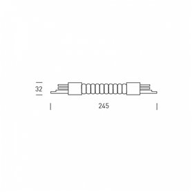 Union flexible para carril 3F ON-OFF HOFFLIGHTS 1.5000.8117 blanco