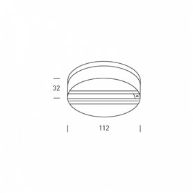 Base de montaje para carril 3F ON-OFF HOFFLIGHTS 1.5000.8201 negro