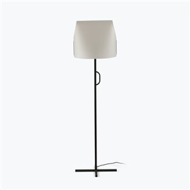 Lampara pie de salon FARO Barcelona 23003-59 LUANG Negro/Beige