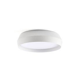 Lampara Led plafon FARO Barcelona 64277 SHOKU 350 Blanco/Blanco