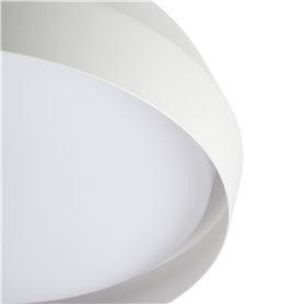 Lampara Led plafon FARO Barcelona 64277 SHOKU 350 Blanco/Blanco