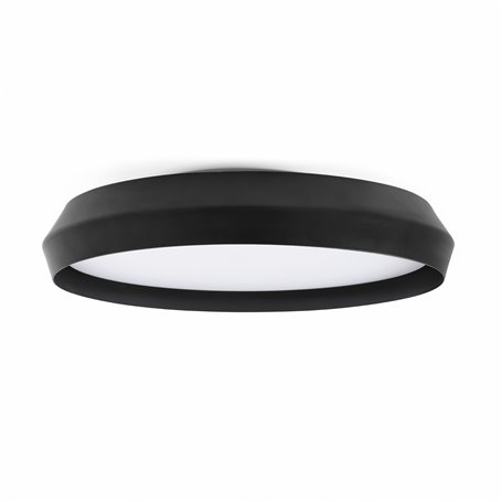 Lampara Led plafon FARO Barcelona 64282 SHOKU 600 Negro/Negro