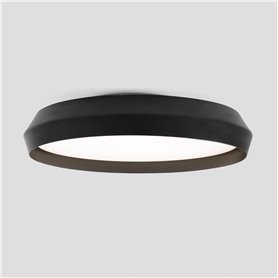 Lampara Led plafon FARO Barcelona 64282 SHOKU 600 Negro/Negro