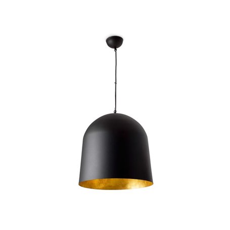 Lampara colgante Faro Barcelona Crater 68461  Negro/Oro