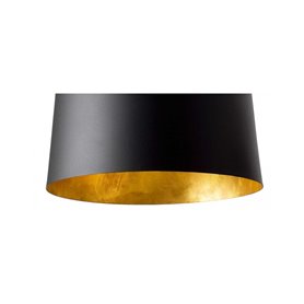 Lampara colgante Faro Barcelona Crater 68461  Negro/Oro