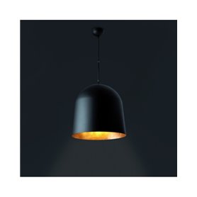 Lampara colgante Faro Barcelona Crater 68461  Negro/Oro
