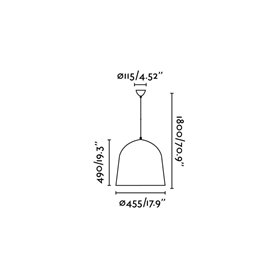 Lampara colgante Faro Barcelona Crater 68461  Negro/Oro