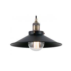 Lampara colgante Faro Barcelona Marlin 64133  Negro/Oro