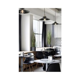 Lampara colgante Faro Barcelona Marlin 64133  Negro/Oro