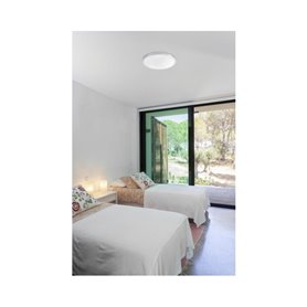 Lampara Led plafon FARO Barcelona 63397 AMI Blanco mate