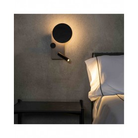 Lampara Aplique con lector Faro Barcelona KLEE 20066 Gris texturizado (izquierdo)