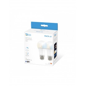 Pack 2 bombillas Led RGB WIFI GARZA SMART HOME 480058A 11W E-27 
