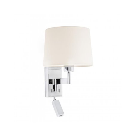 Lampara aplique FARO Barcelona 68493-02 ARTIS READER Cromo/Beige
