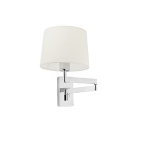 Lampara aplique FARO Barcelona 68495-02 ARTIS ARTICULADO Cromo/Beige