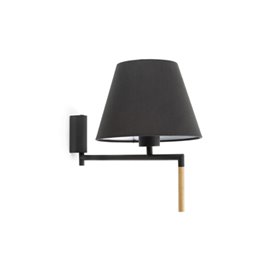 Lampara aplique FARO Barcelona 64400-12 RON Gris oscuro/Negro