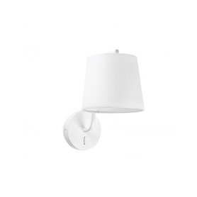 Lampara aplique FARO Barcelona 29326 BERNI Blanco mate/Blanco
