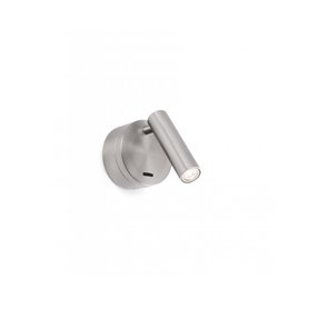 Lampara Led aplique FARO Barcelona 62709 BOC Niquel satinado
