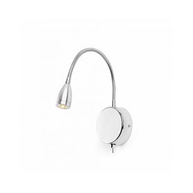 Lampara Led aplique FARO Barcelona 40994 LOKE Cromo brillo