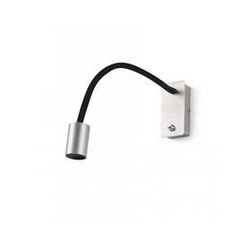 Lampara Led aplique FARO Barcelona 41026 LESER Niquel/Negro