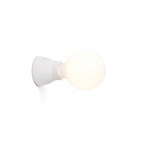 Lampara Aplique Ceramica Faro Barcelona Kera 62300 Blanco Brillo