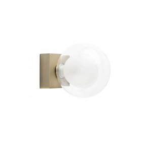 Lampara Aplique Faro Barcelona PERLA 40085 oro envejecido