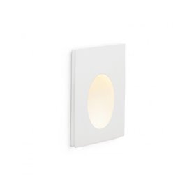 Empotrable Led de pared Faro Barcelona PLAS-1 63281 Blanco