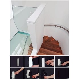 Empotrable Led de pared Faro Barcelona PLAS-2 63282 Blanco