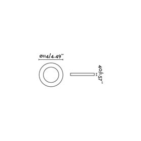 Empotrable redondo orientable de techo Faro Barcelona ARGON 43401 Blanco