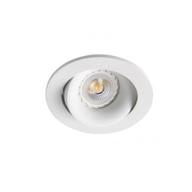 Empotrable redondo orientable de techo Faro Barcelona ARGON 43401 Blanco