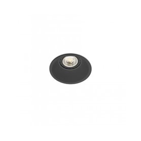 Empotrable redondo de techo Faro Barcelona GAS 43405 Negro