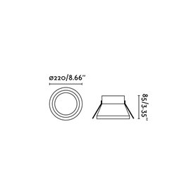 Downlight Led  Faro Barcelona 42930 SON 24w 4000K Blanco