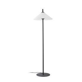 Lampara de Pie Saigon R55 Faro Barcelona 71569-01 Gris oscuro/Blanco