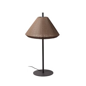 Lampara de Pie Saigon T70 Faro Barcelona 71575-06 Gris oscuro/Marron