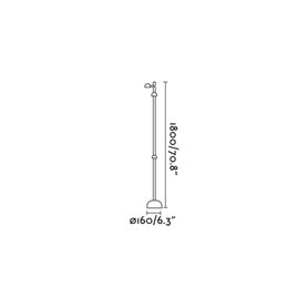 Farola Exterior Led Faro Barcelona BROT 71254 Negro Mate
