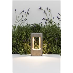 Lampara Led baliza exterior FARO Barcelona 75550 TOTEM 285 Cemento 2.7K