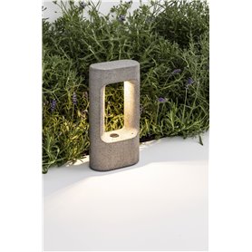 Lampara Led baliza exterior FARO Barcelona 75550 TOTEM 285 Cemento 2.7K